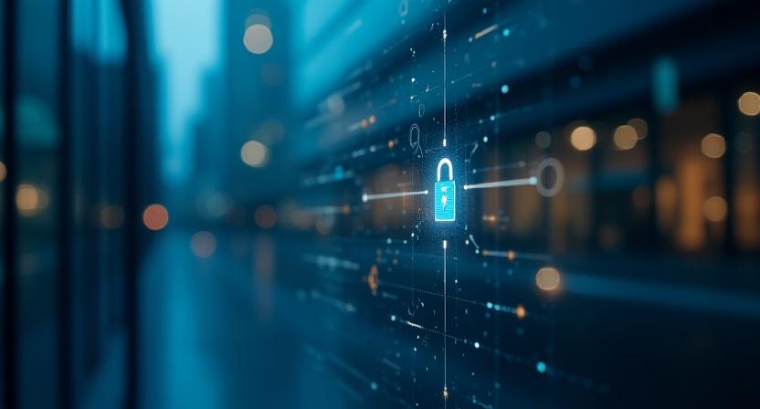 Abstract representation of secure B2B data connections